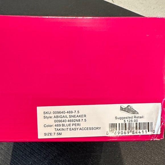 Lilly Pulitzer Blue and Pink Patterned Sneakers - Picture 2 of 2